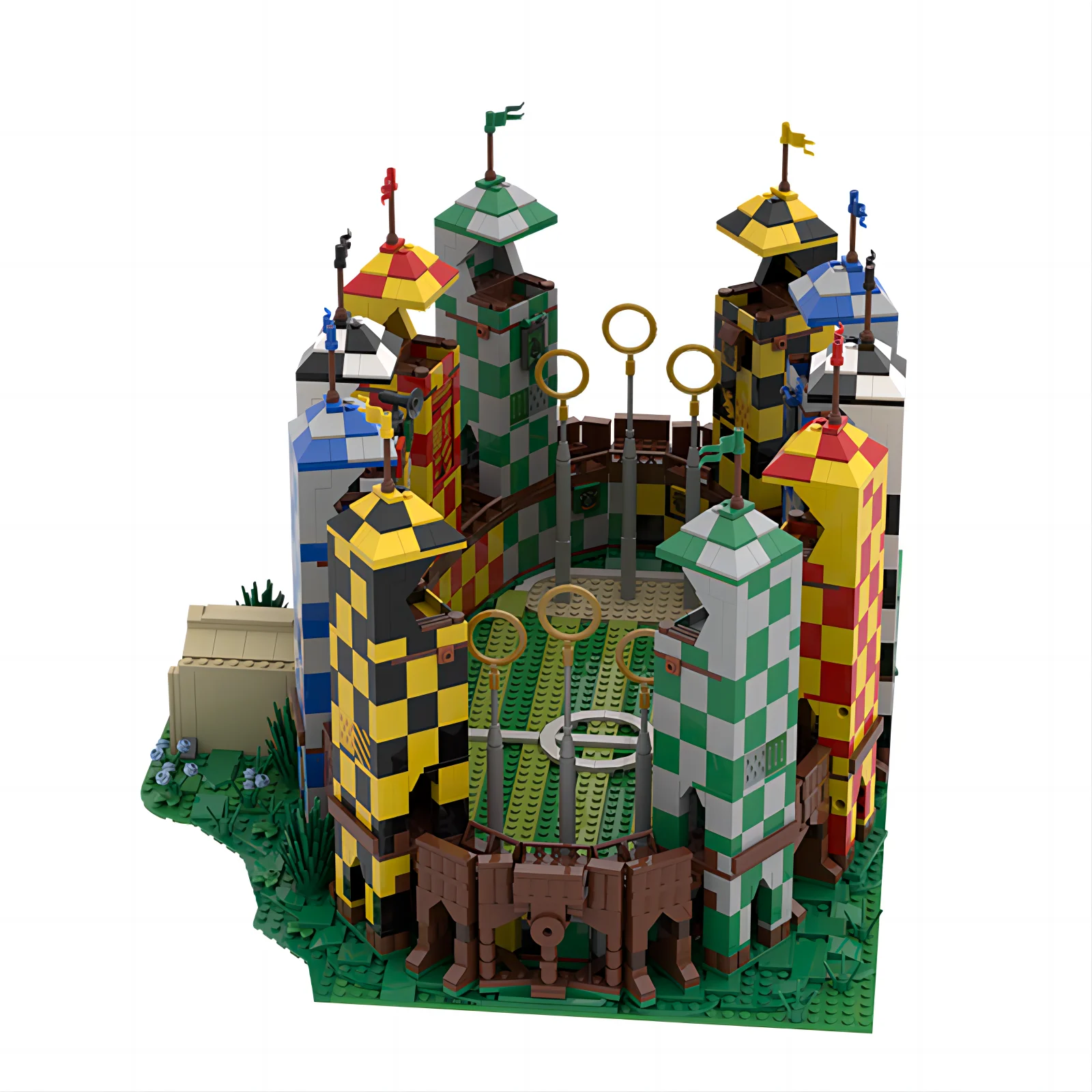 Строительный блок MOC 43266. Строительство сцены. Игрушки для здания курса Puttle's