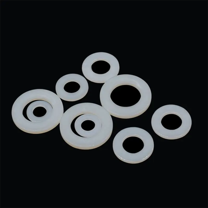 

M2 M3 M3.5 M4 M5 M6 M6.5 M8 M10 M12 M14 M16 M18 M20 Plastic Nylon Flat Spacer Washer