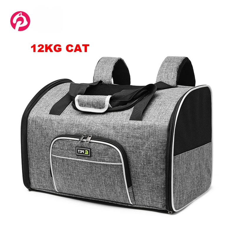 

Cat Carrier Backpack Pet Dog Handbag Breathable Portable Large Big Cat Bag Travel Outdoor Shoulder Transporter Carrying Mesh
