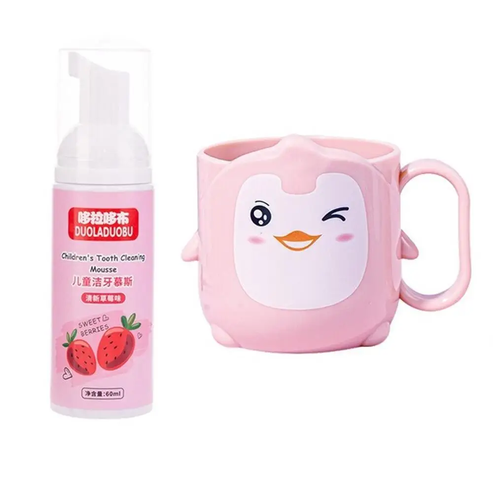 

Wholesale 10PCS Kids Foam Toothpaste Stain Removal Tooth Mousse Toothpaste Oral Cleaning Whitening Dental Care Baby Care Tool