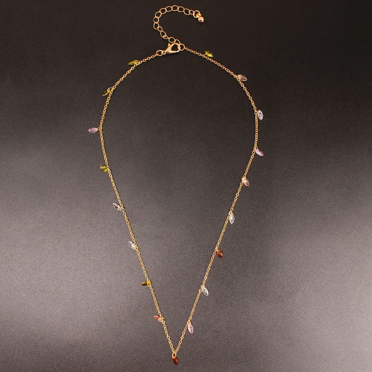 

2022 Gold Color Crystal Choker Necklace Fashion Trendy Necklace Jewelry