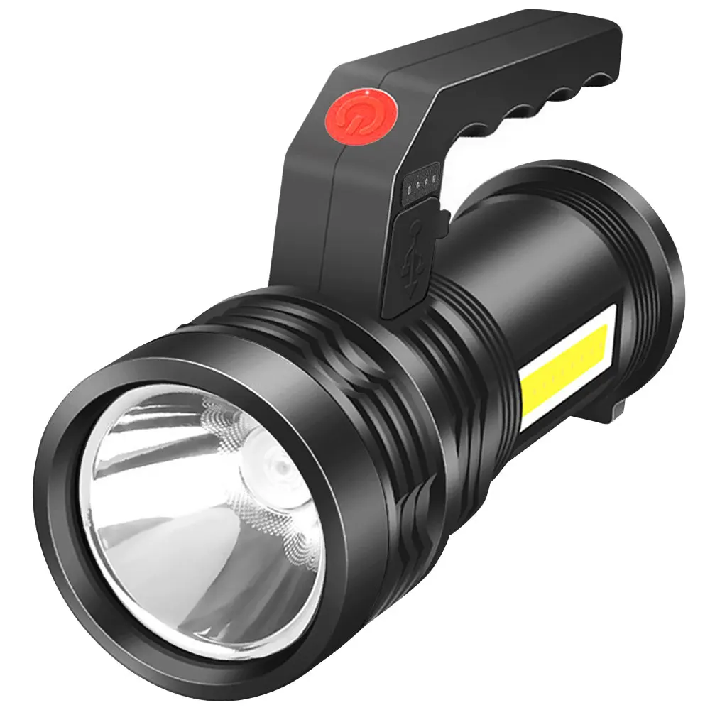 

LED Torch 1200mAh 1000LM IP65 Waterproof Flashlight Torch USB Charging Torch Lantern 4 Modes Super Bright Camping Work Lamp COB