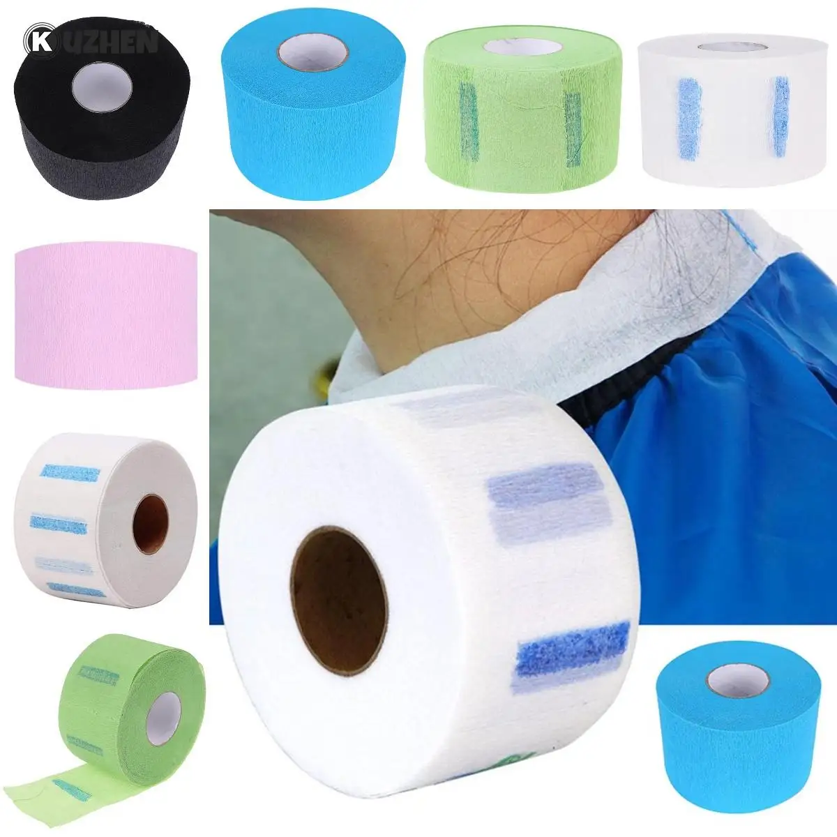 1Roll Disposable Barber Neck Paper Collar Covering Hairdressing Tools Hair Cutting Tools Accessory