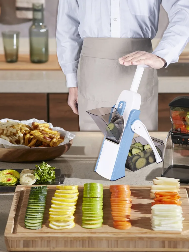 

Multifunctional Vegetable Cutter Fruit Shredder Slicer Adjustable Food Cutter Stainless Steel Three-in-one Grater Kitchen Tools
