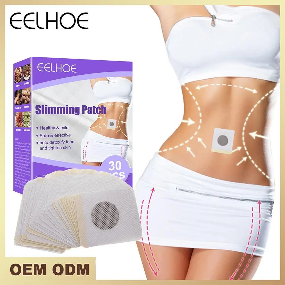 

30Pcs/Box Weight Loss Slim Patch Navel Sticker Effective Slimming Product Fat Burning Detox Belly Waist Plaster Dropshipping