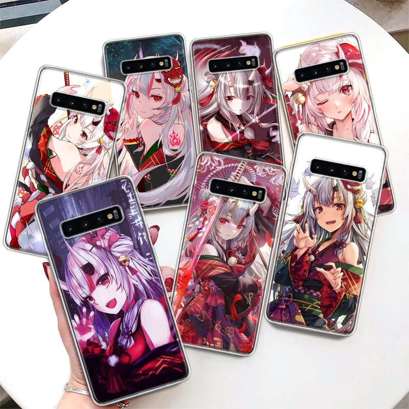 

Nakiri Ayame Hololive Phone Case For Samsung Galaxy S22 S21 Ultra S10 Plus S20 FE S10E S9 S8 S7 Edge J4 + Soft Cover Coque