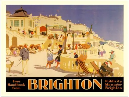 Дорожный Ретро металлический знак в стиле Брайтон табличка винтажном мужская