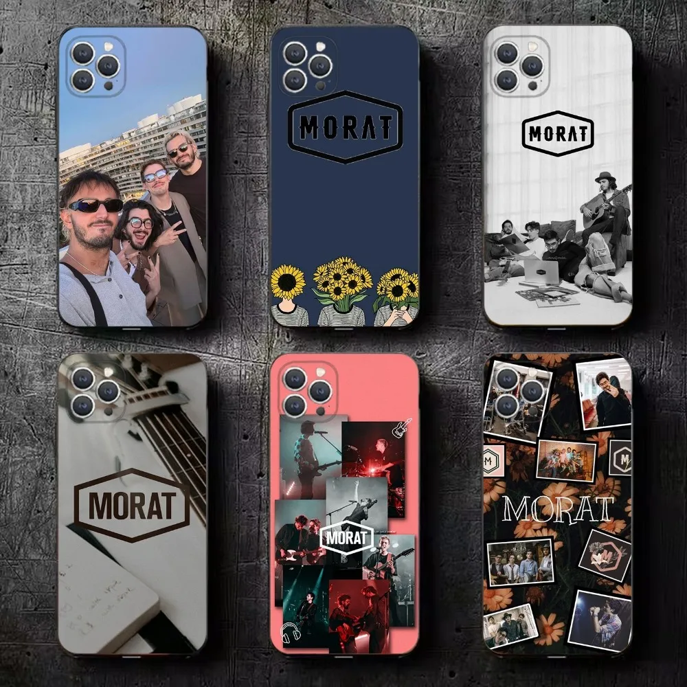 Чехол M-Morat Band для телефона iPhone 16 15 14 13 12 11 Plus Pro Max XS X XR SE Mini 8 7 мягкий силиконовый