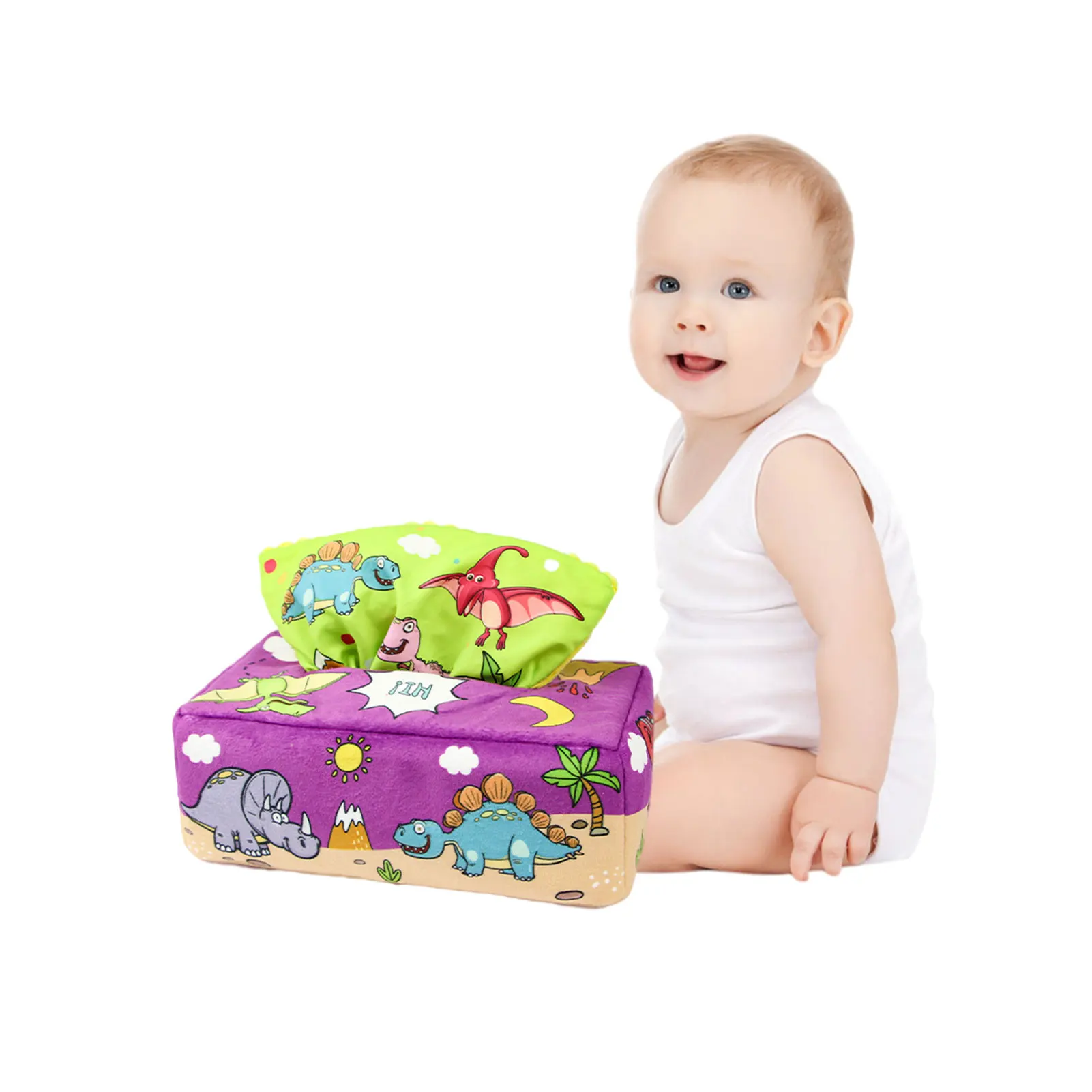 

Baby Tissue Box Toy Baby Tissue Box Toy Soft Montessori Sensory Toys For Babies 0-6-12 Months Baby Magic Tissue Box Musical Toys