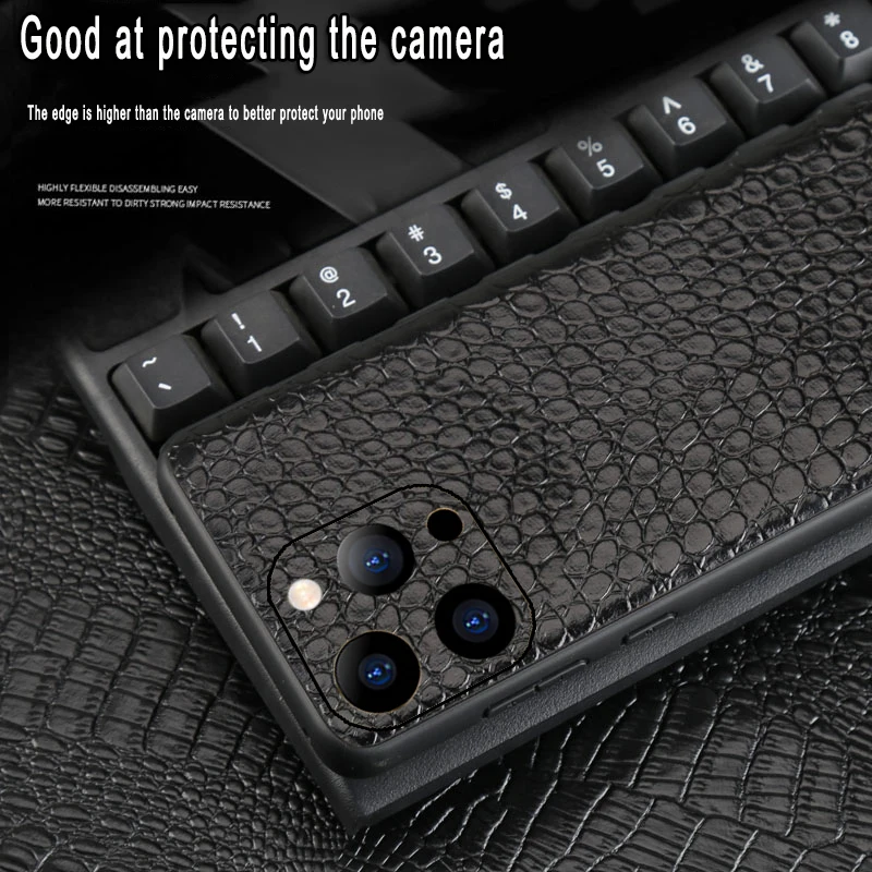 Funda For iphone 14 pro max Leather phone case 12 13pro max 13 12mini 8plus XS Max Luxury phone case for iPhone 11 Pro Max case enlarge