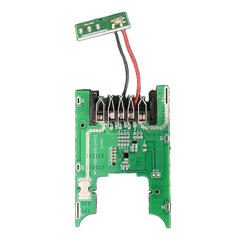 

1 шт., 20 В, пластиковая защитная плата для электроинструмента, защита от зарядки аккумулятора, печатная плата для ремонта аккумуляторов, сборка