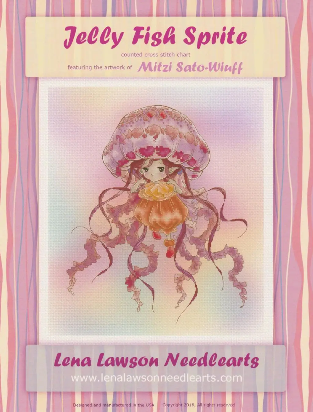 

Top Selling Jellyfish Elves 35-31 Embroidery Cross Stitch Kits Craft DIY Needlework Cotton Canvas High-quality