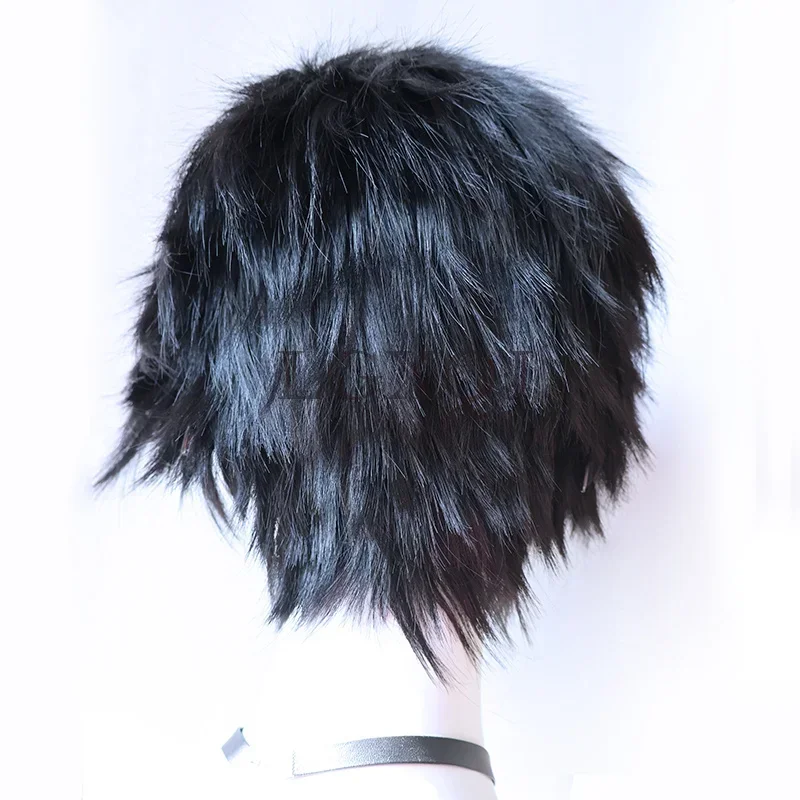 Парик для косплея аниме Steins Gate Okabe Rintarou черный парик Hououin Kyoma термостойкий Mad Scientist