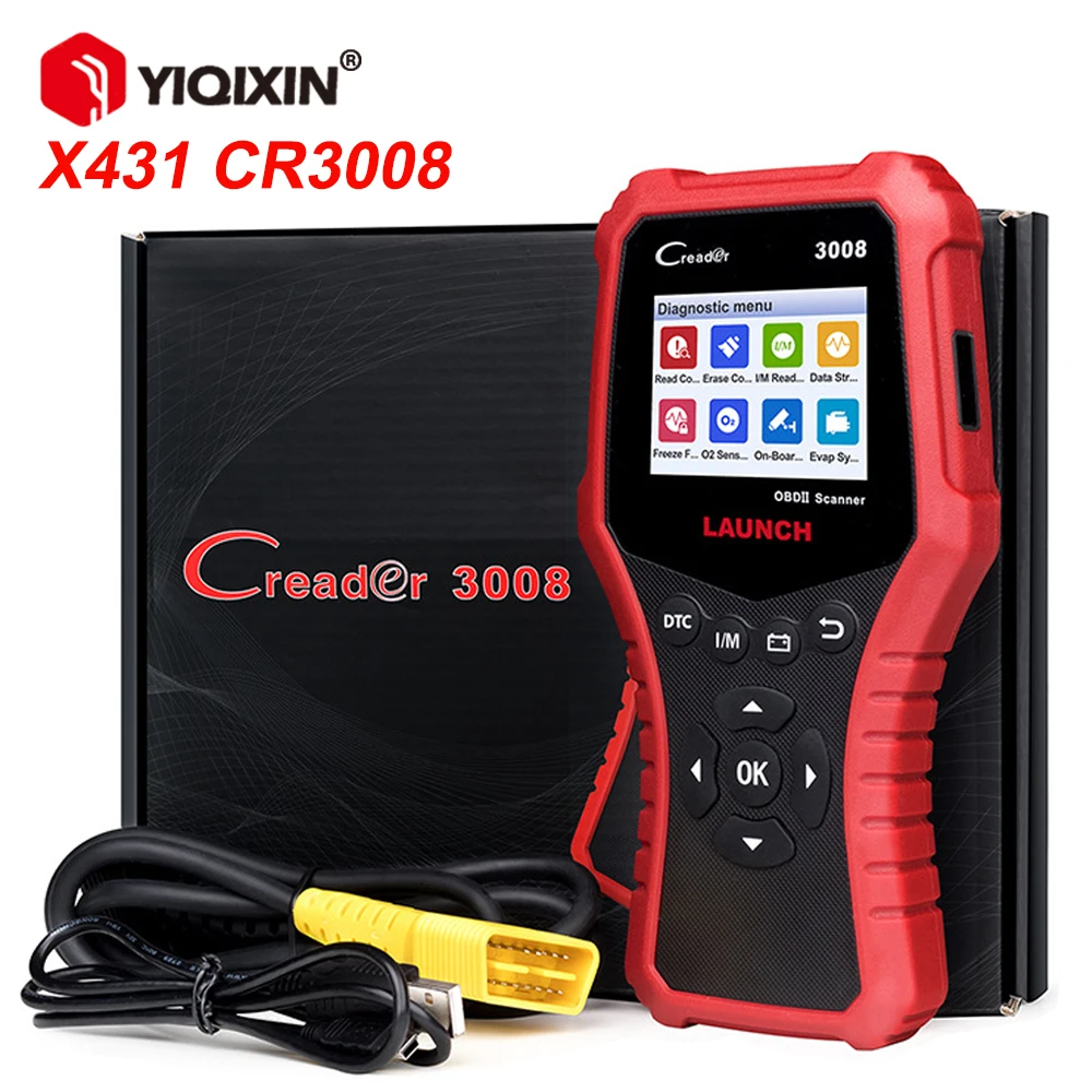 

LAUNCH X431 CR3008 OBD2 Scanner Car Diagnostic Tool Check Engine Battery Auto OBDII Code Reader pk CR3001 KW850 Free Update