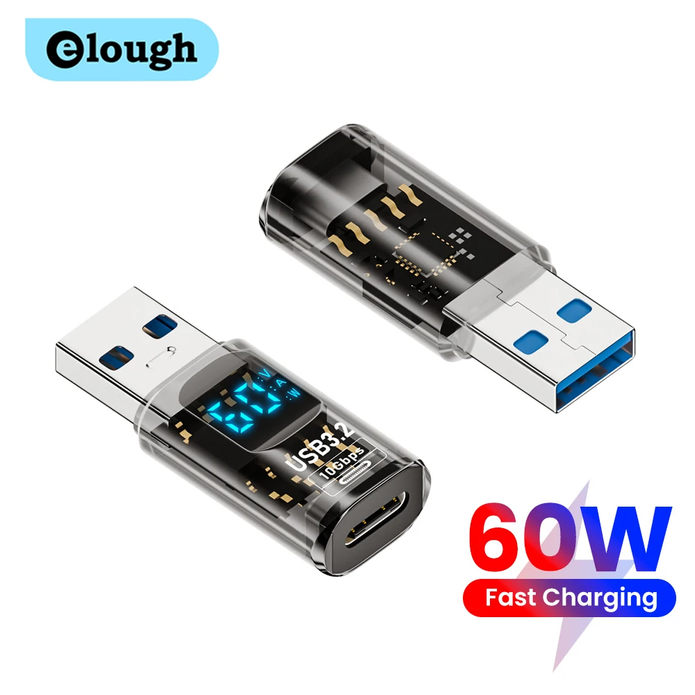 Адаптер типа C мама на USB A папа 60 Вт адаптер для быстрой зарядки 36 USB-адаптер