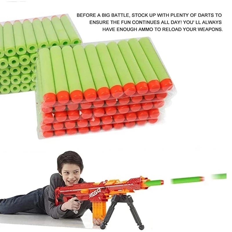 Универсальные пули для бластера серии Nerf голубые/красные/зеленые 50-1000 шт. |
