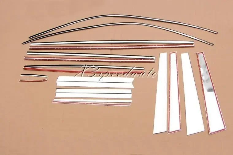 Нержавеющая сталь 304 20 шт. рама стойки B с полным окном вокруг накладки для BMW X5 E70