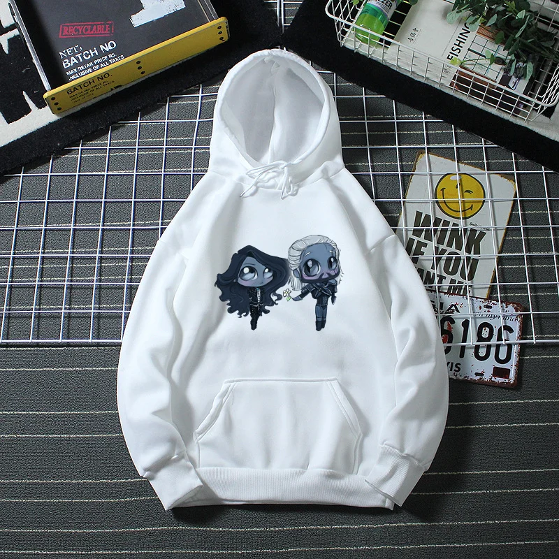 

Geralt Yennefer 1 Print Hoodie Sweatshirt Unisex Oversize Casual Student Fashion Hooded Sweatshirt Long Sleeve
