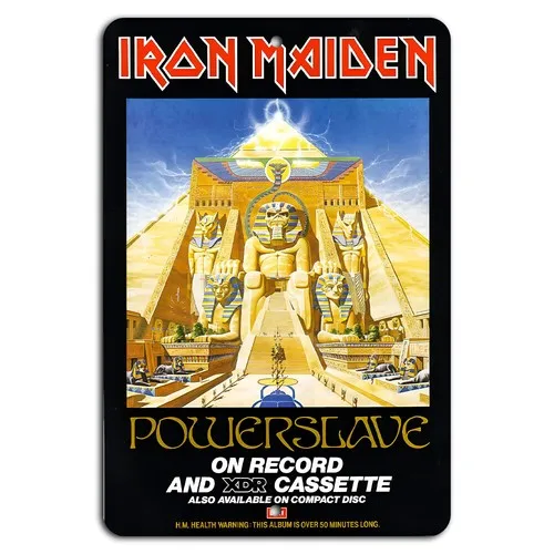 

Рекламный постер Powerslave из алюминия