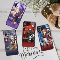 genshin impact game phone case for iphone 12 11 13 7 8 6 s plus x xs xr pro max mini shell