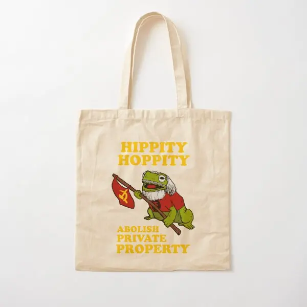 

Hippity Hoppity Abolish Private Property Canvas Bag Reusable Unisex Fashion Casual Shoulder Bag Fabric Ladies Women Foldable