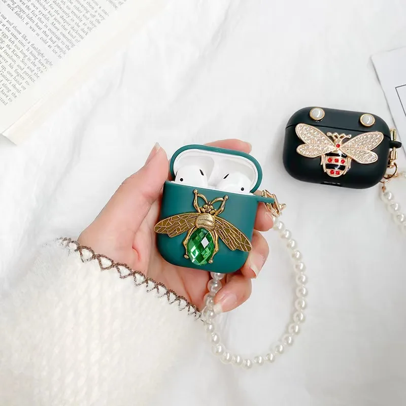 

Beespearls bracelets Apple Airpods 1 2 3 Bracelet Chain Case for AirPods Pro Case Bluetooth Earphone Accessories Box