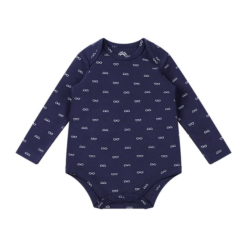 Хлопковый комбинезон для новорожденных с длинным рукавом треугольной формы |