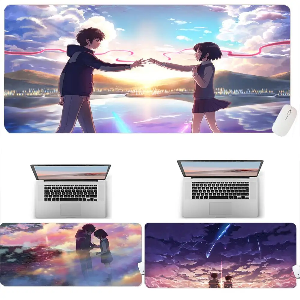 

Резиновый коврик для мыши Mitsuha и Taki с вашим именем, игровой мини-коврик для клавиатуры, ноутбука, компьютера, скоростной Настольный коврик, и...