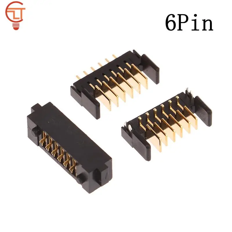 1Pc 6Pin Laptop Battery Connector Pitch 2.0mm Holder Clip Slot Contact Male and Female plug For Notebook Accessories