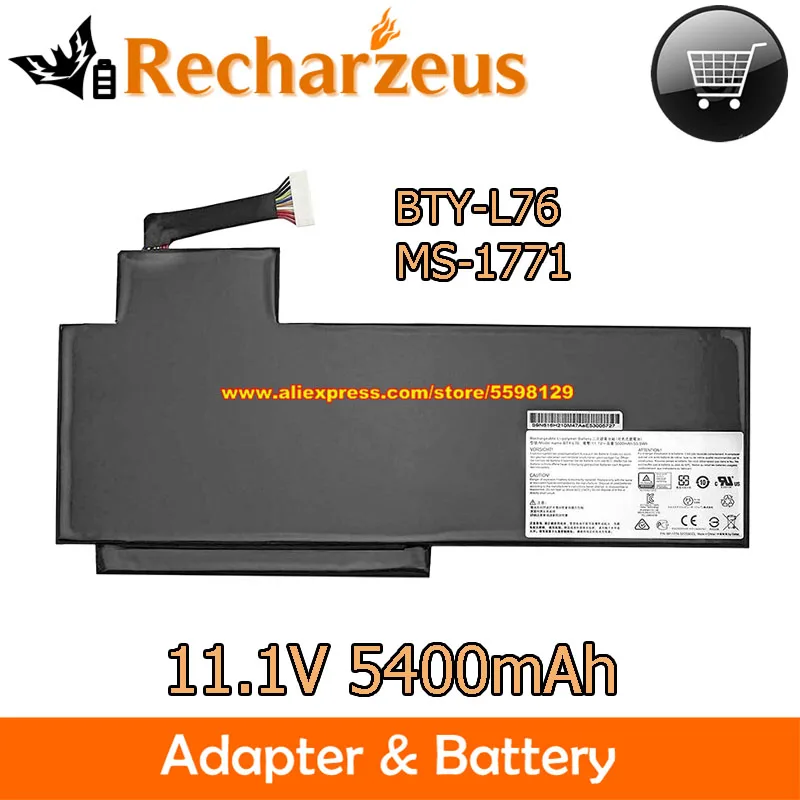 Оригинальная батарея 11,1 В, 5400 мА · ч, фотосессия для 7G-700 Akoya S4217T GS70 Stealth Pro 2PE 20D 2PC 2QD 6QE WS72 6QJ XMG C703 1OQ