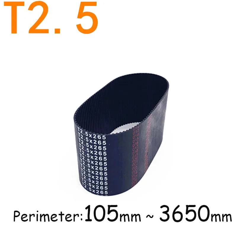 Ремешок ГРМ T2.5 резиновый закрытый Длина периметра 105 120 130 145 157 5 160 ~ 3650 мм ширина 6 10