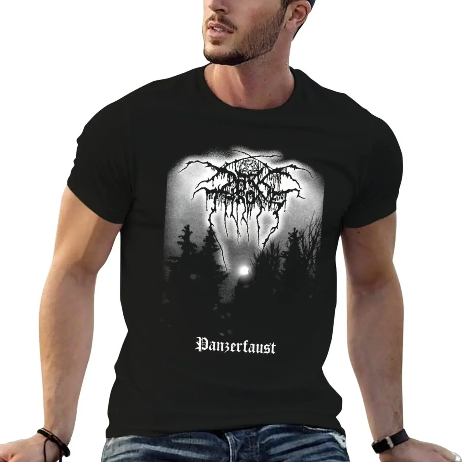 Darkthrone Panzerfaust T-Shirt дизайнерские рубашки быстросохнущая мужская одежда
