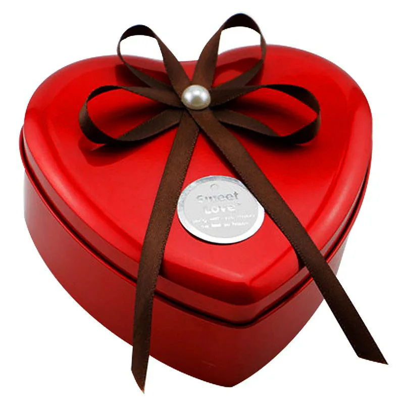 For Wedding Party Birthday Heart Shape Circle Rectangle Square Circle Gift Iron Box Candy Jar Souvenir