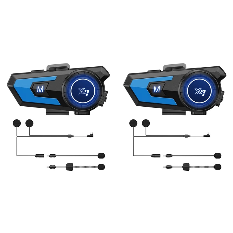

Bluetooth-гарнитура X7 мотоциклетная водонепроницаемая, мА, 2 шт.