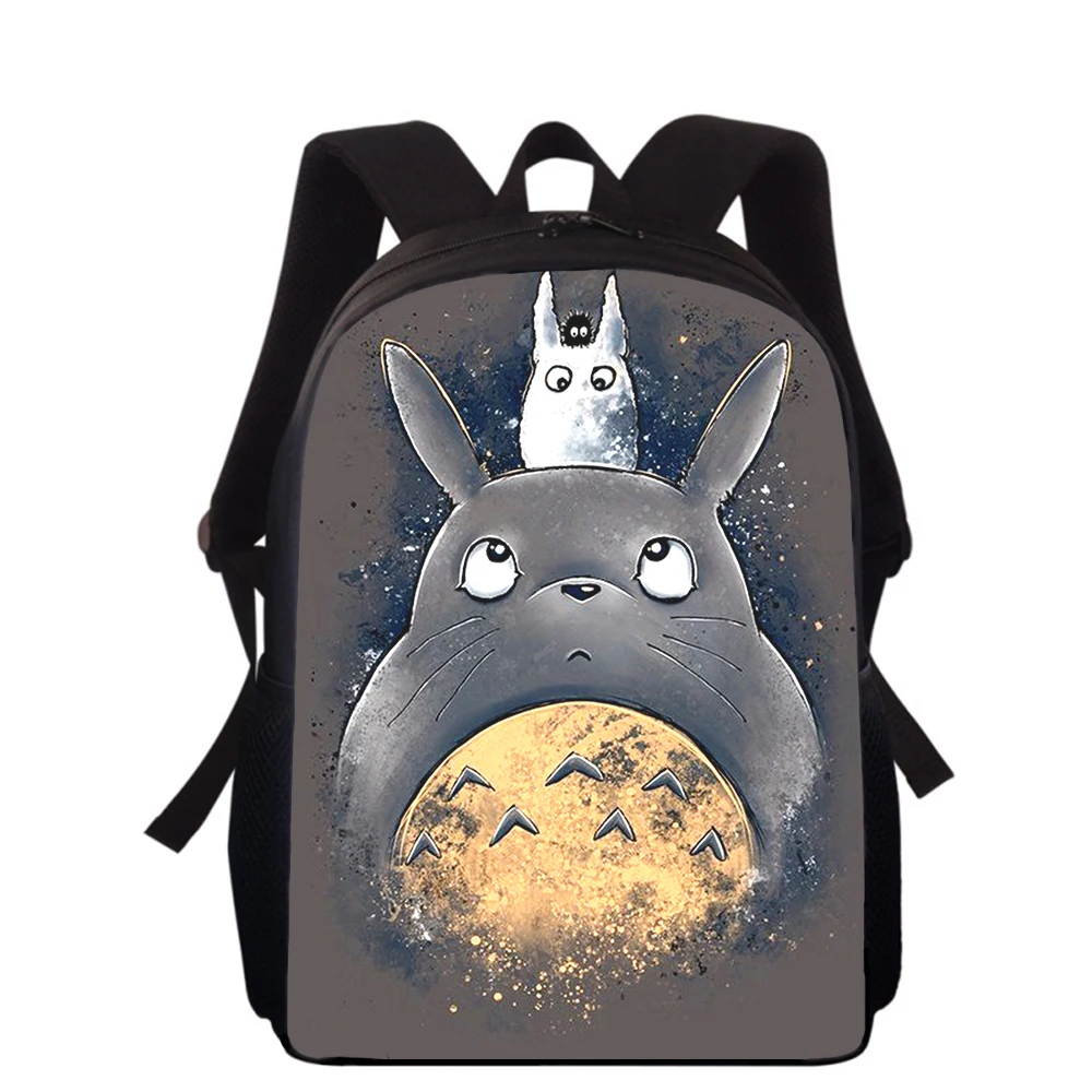 Tonari no Totoro Anime 15” 3D Print Kids Backpack Primary School Bags for Boys Girls Back Pack Students School Book Bags