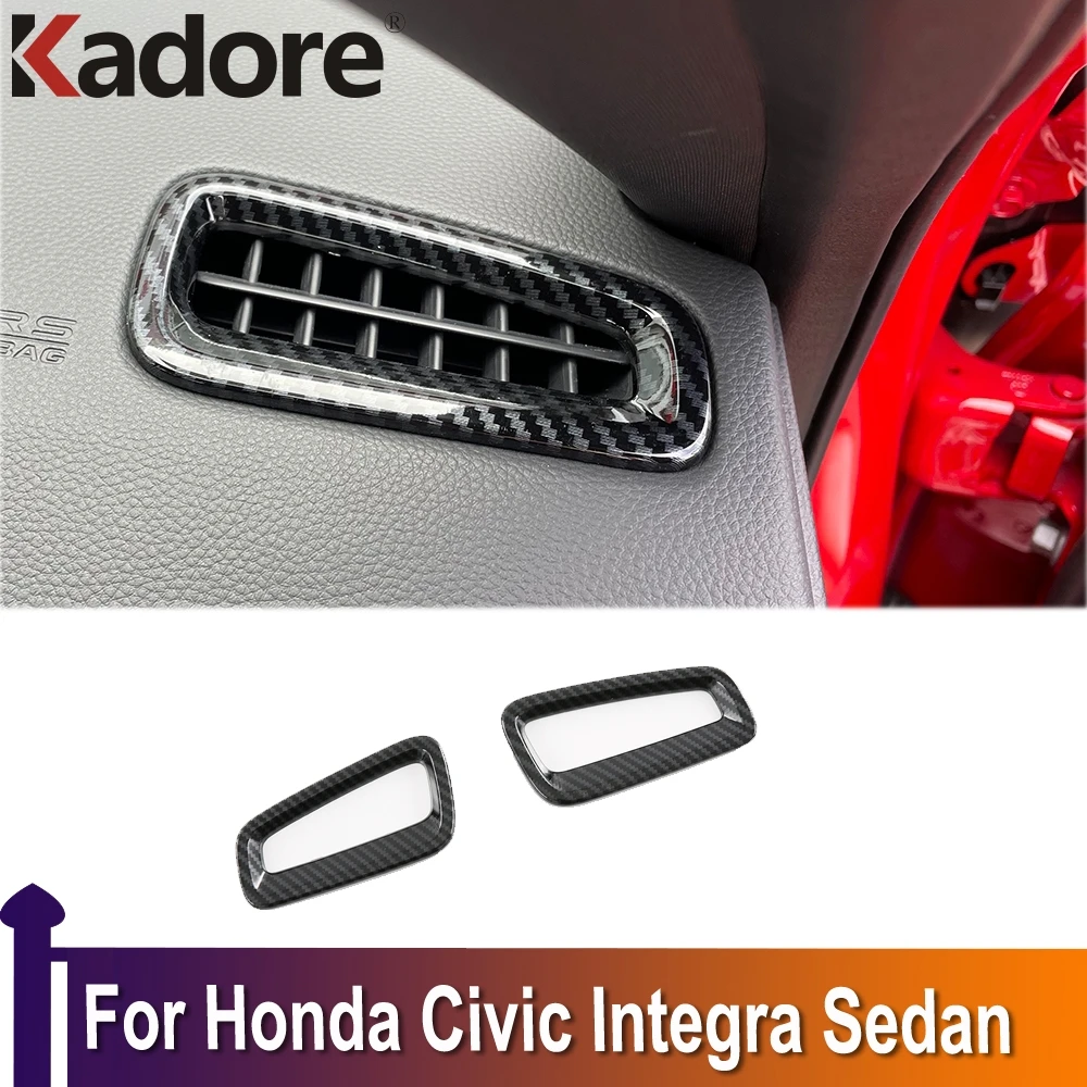 

Красная Передняя Верхняя Крышка вентиляционного отверстия для Honda Civic Integra Sedan 2022 2023, отделка, аксессуары для интерьера, Стайлинг автомобиля