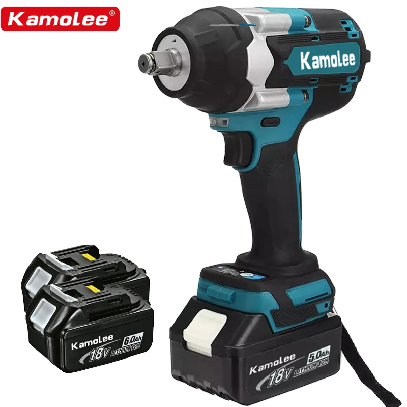

Kamolee DTW700 Electric Impact Wrench 1800 N.m High Torque 1/2 Inch Compatible With 18V Makita Battery
