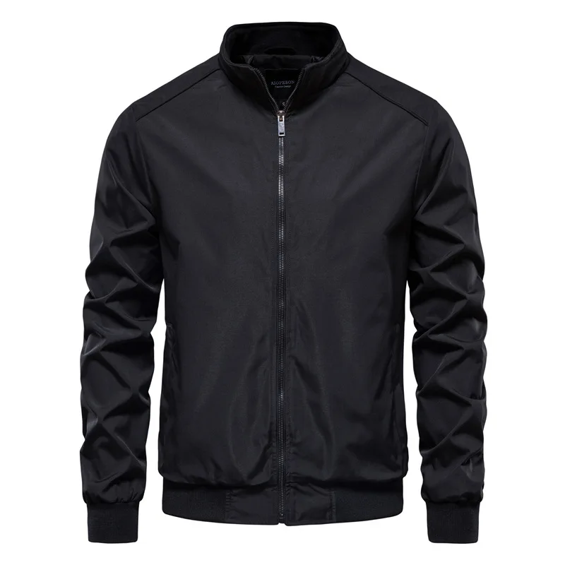 

Fashion Bomber Jacket Men Casual Windbreaker Jacket Coat Men 2022 Spring Autumn New Hot Outwear Stand Slim Military Jacket Mens