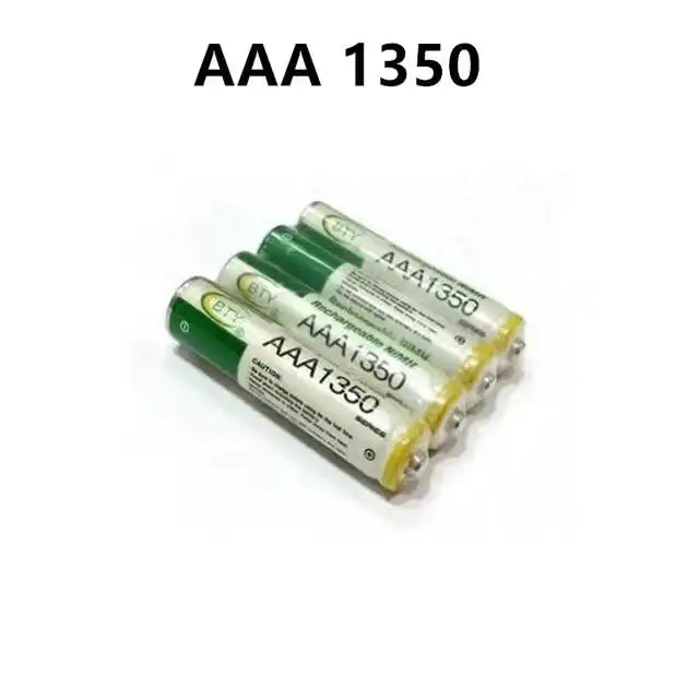 2022 Новая батарея AAA1350 1800 мАч 3A перезаряжаемая Ni-MH 1 2 в AAA для часов мышей