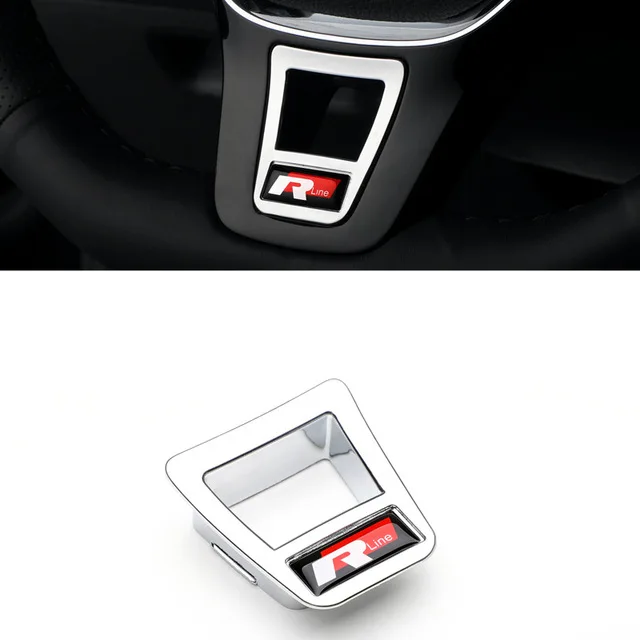 

Автомобильный руль, декоративная крышка, наклейка, аксессуары для VW GTI Polo Golf Passat Tiguan Arteon Touareg Taigo Caddy Jetta