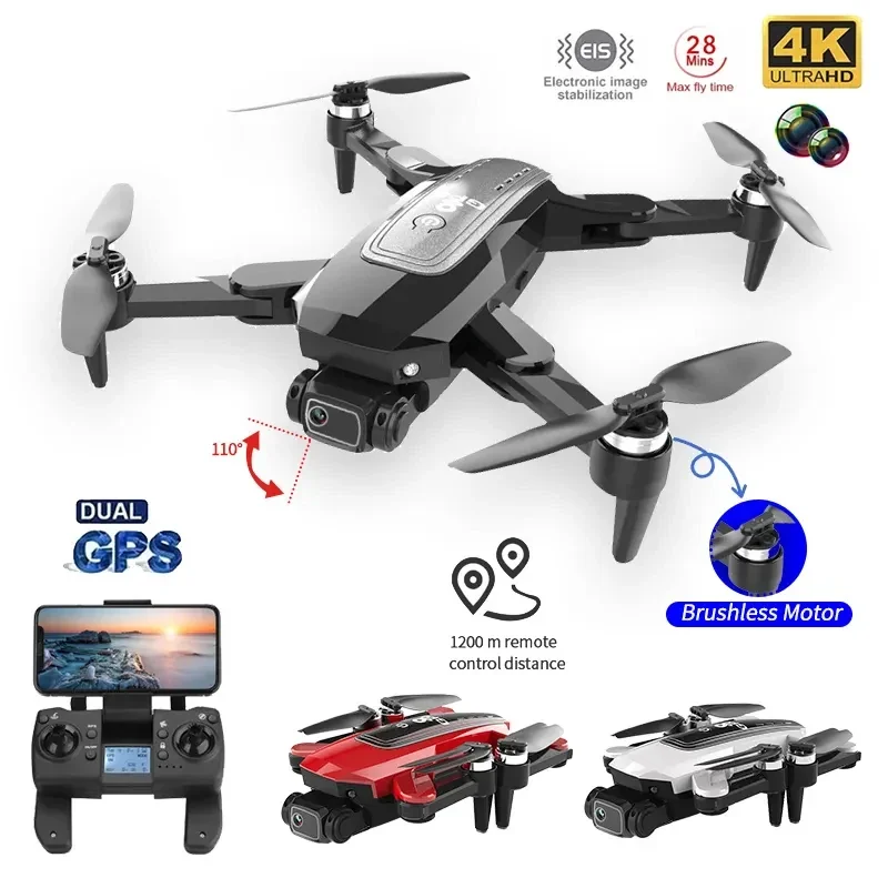 

New HJ38 Pro 4k HD Camera 5G Wifi GPS Drone Positioning Brushless Motor Follow-up Shooting Foldable Quadcopter RC Distance 2000M