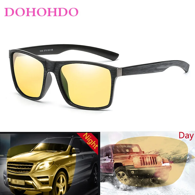 

DOHOHDO Polarized Sunglasses Driver Goggles Anti-glare Driving Glasses Night Vision Glasses Protective Gears Car Accessries Gafa