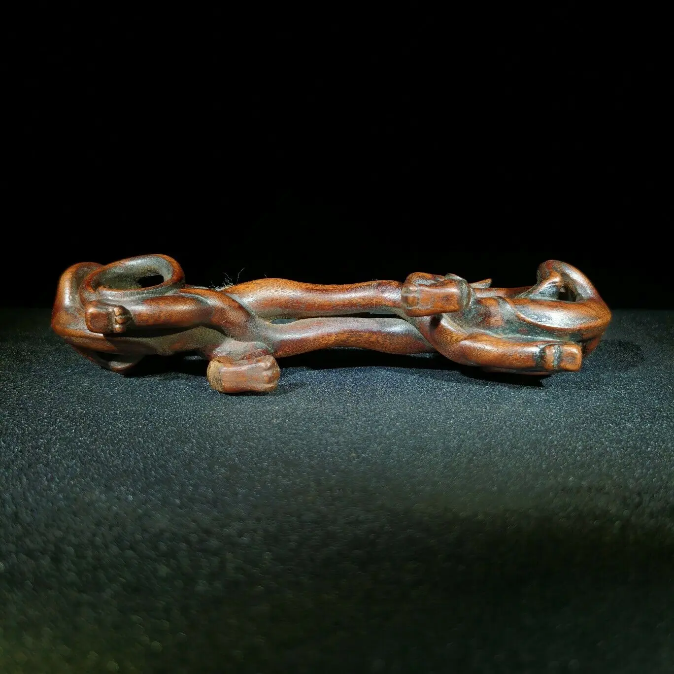 Статуя изящного дракона античная деревянная статуя декоративная подставка для