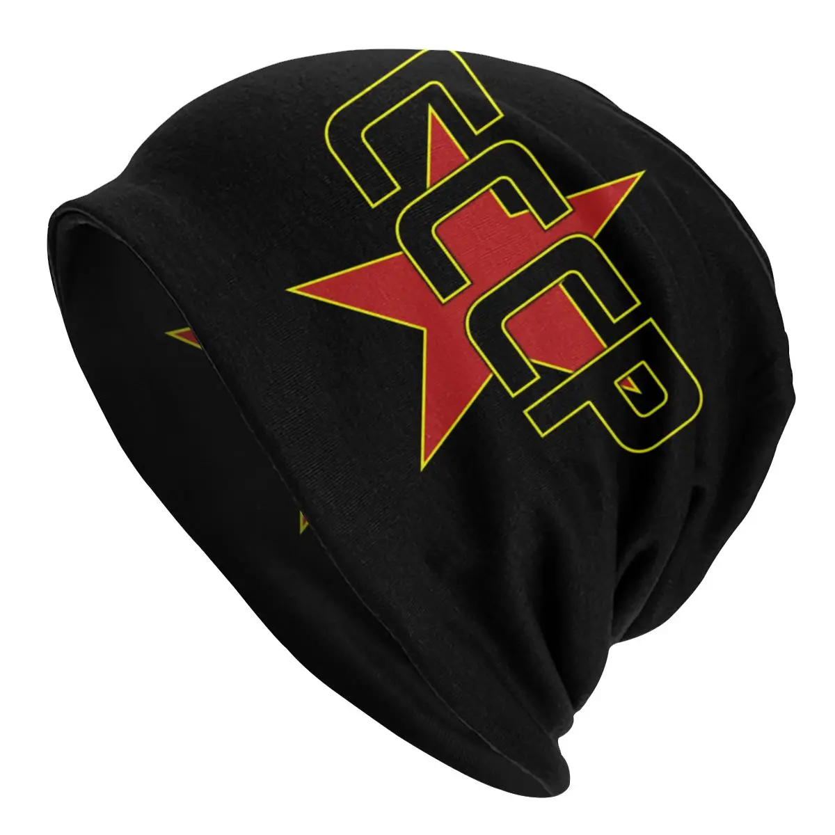 

CCCP Over The Red Star Caps Fashion Outdoor Skullies Beanies Hat Unisex Female Spring Warm Dual-use Bonnet Knitted Hat