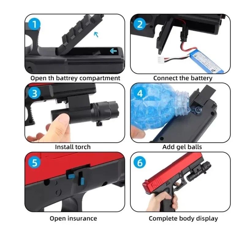 Игрушечный пистолет Glock 817 Gel Blaster
