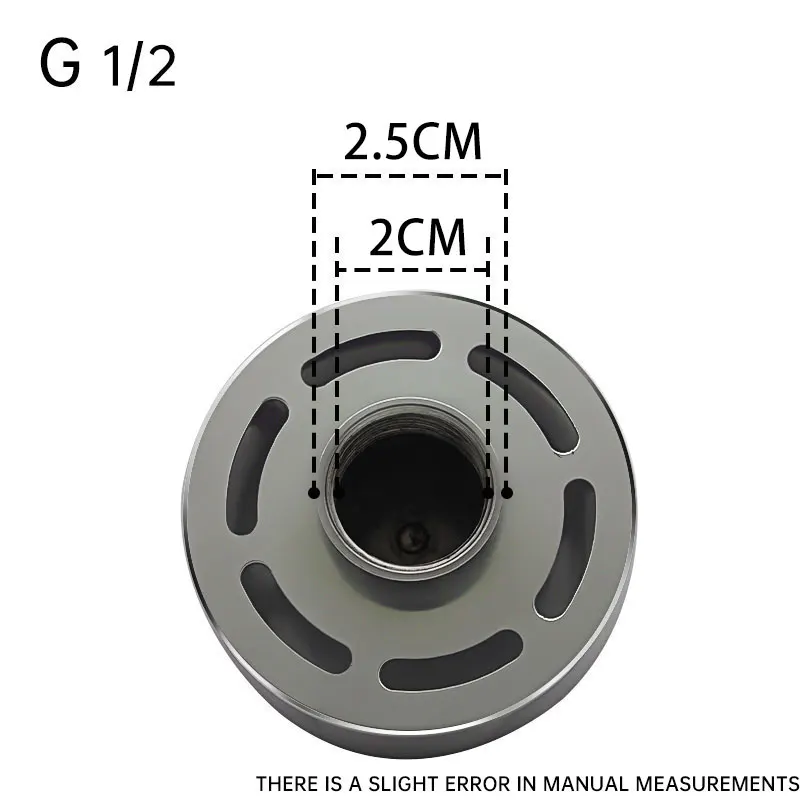 Круглая головка парогенератора Головка парового сопла с карманом для ароматического масла G1/2 дюйма G3/4 дюйма Полированная нержавеющая сталь Диаметр 7 см
