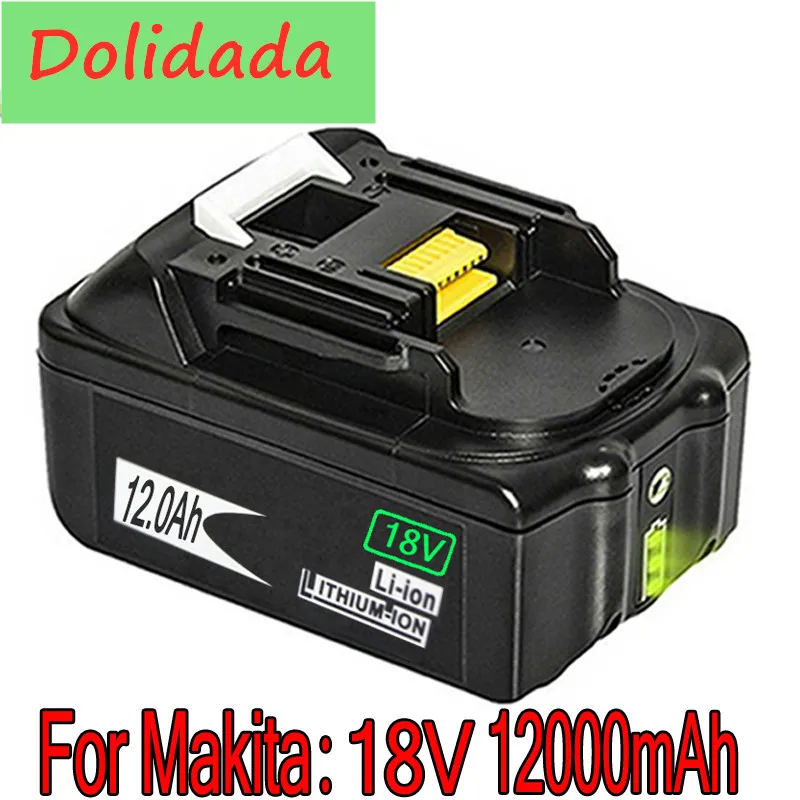 

18V 12000mAh 12.0Ah RechargeableFor Makita Power Tools Battery with LED Li-ion Replacement LXT BL1860B BL1860 BL1850 &8.8&10.8Ah
