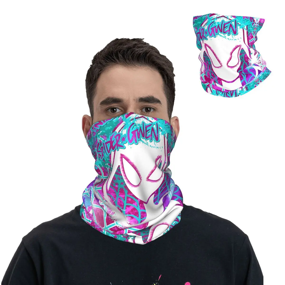 Шарф с принтом Мотокросс многофункциональный для езды на велосипеде