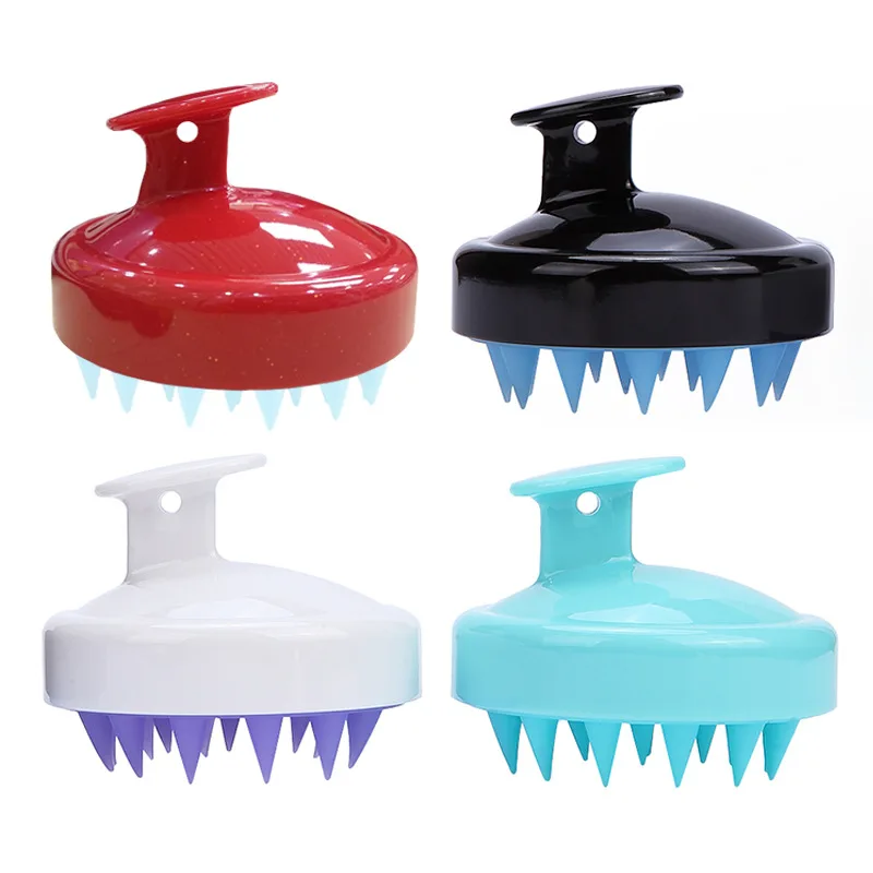 

1pc Silicone Massage Shampoo Brush Hair Root Itching Scalp Massage Comb Shower Brush Bath Spa Multifunctional Massage Brush