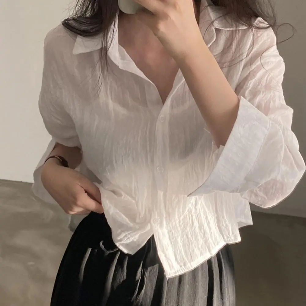 

Рубашки женские милые весенние тонкие однотонные простые японские стильные студенческие женские топы JK шикарные популярные женские в стиле преппи мягкие